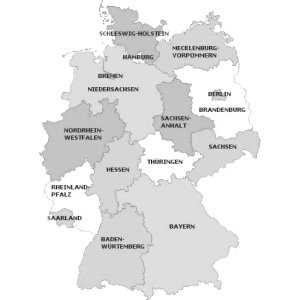 Cartina della Germania