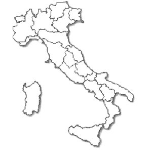 Cartina delle Regioni