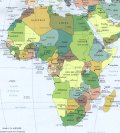 Cartina politica dell'Africa