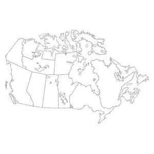Cartina del Canada