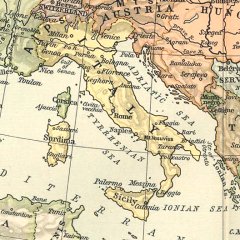 La Penisola italiana nel 1911