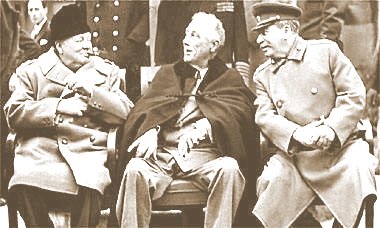 Churchill, Roosevelt e Stalin
